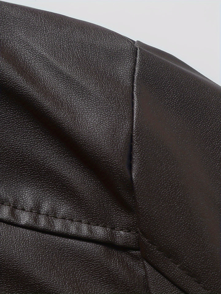 Dominic | Classic Stand-Collar Moto Jacket