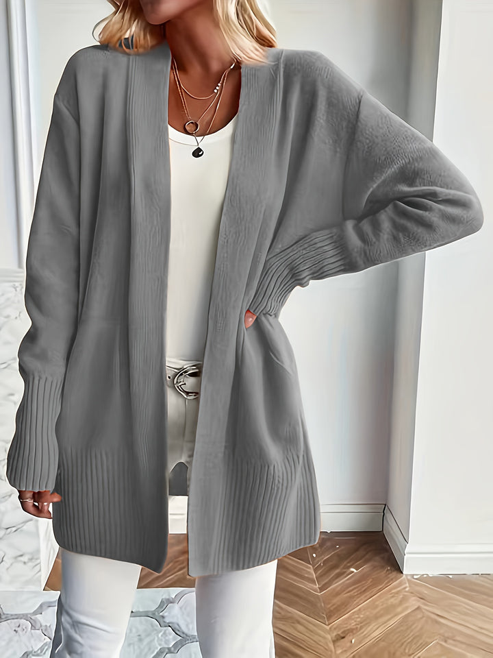 Charlotte | Draped Open-Front Cardigan
