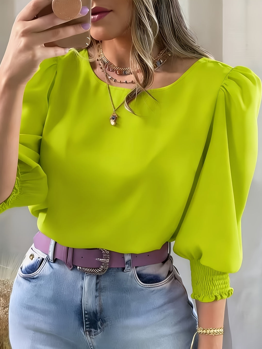 Maren | Refined Puff-Sleeve Blouse