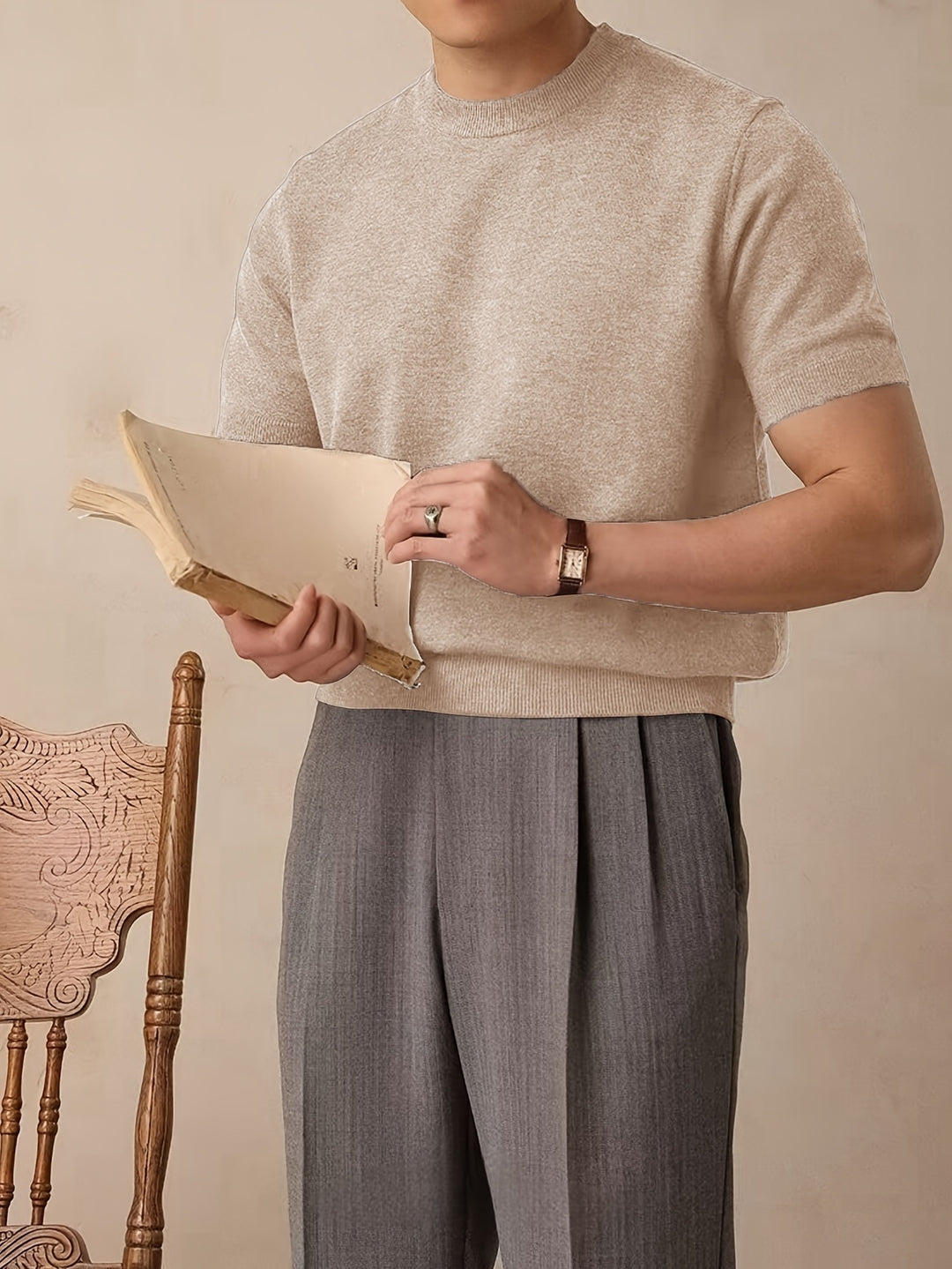 Emerson | Refined Crew-Neck Short-Sleeve Top
