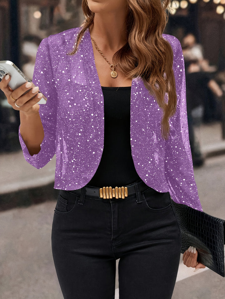 Simone | Shimmer Cropped Jacket