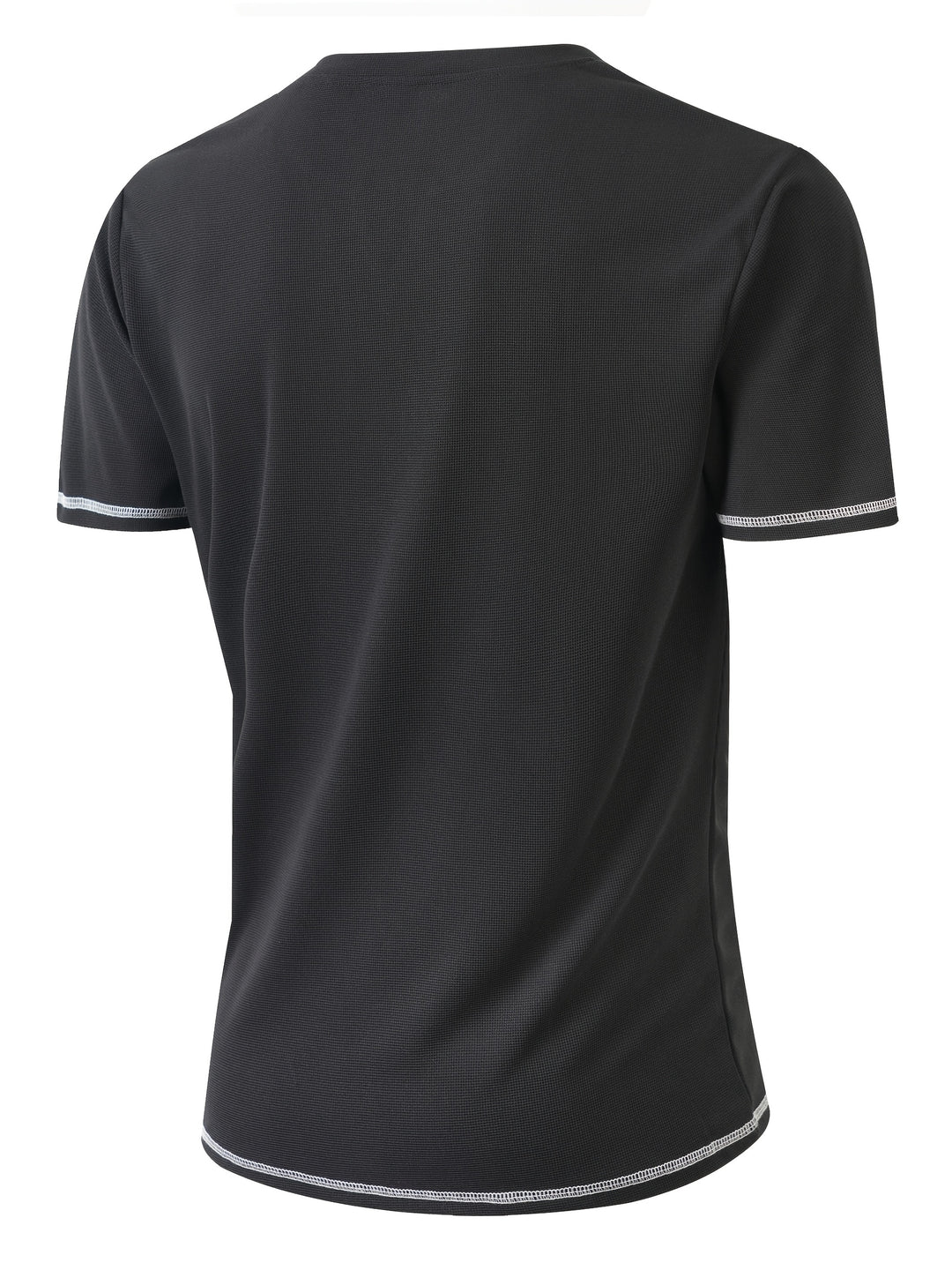 Maxwell | Textured Button-Neck Tee