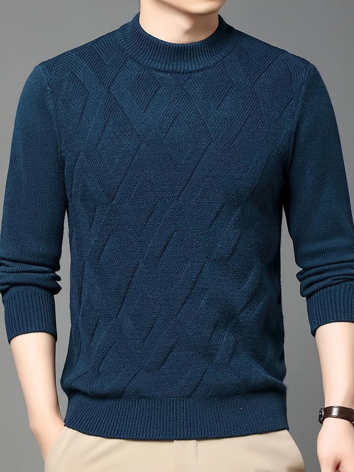 Rhys | Textured Mock-Neck Sweater