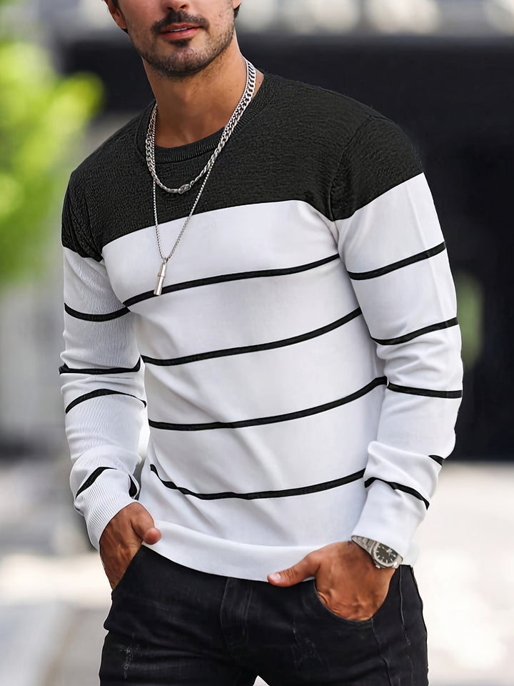 Bennington | Classic Striped Crew Neck Sweater