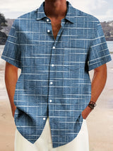 Weston | Textured Grid Short Sleeve Shirt