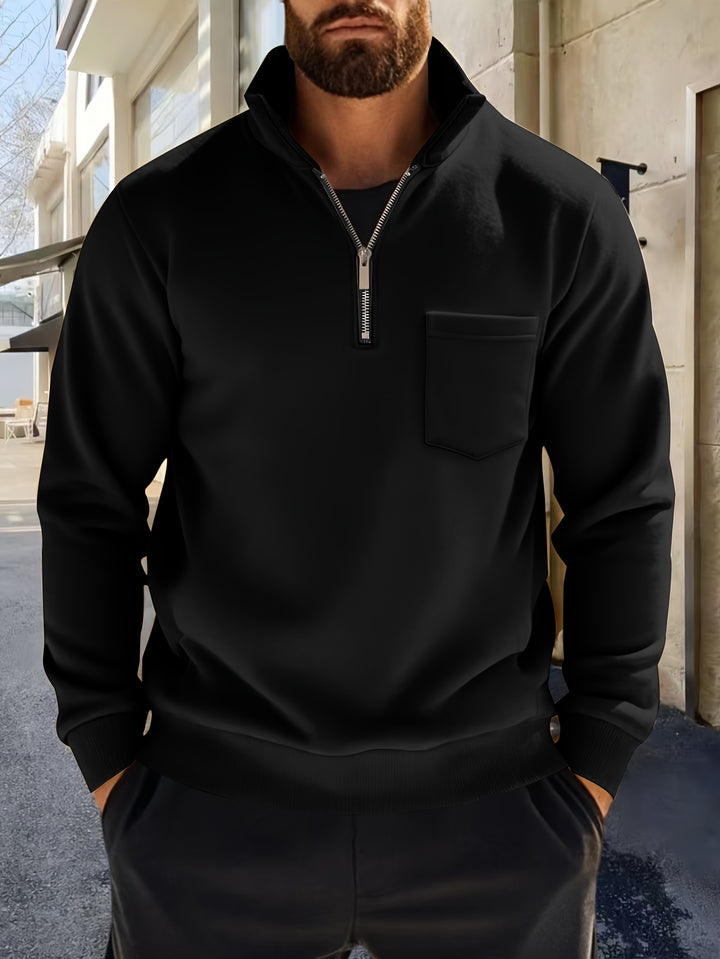 Donovan | Half-Zip Stand-Collar Pullover