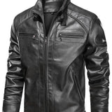 Declan | Stand-Collar Biker Jacket