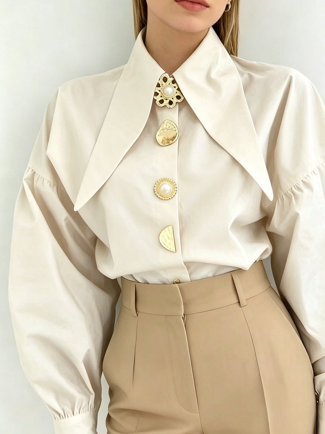 Cecily | Statement Lapel Blouse