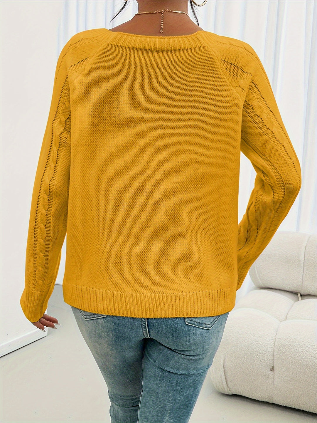 Rosetta | Textured Button-Detail Sweater
