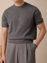 Emerson | Refined Crew-Neck Short-Sleeve Top