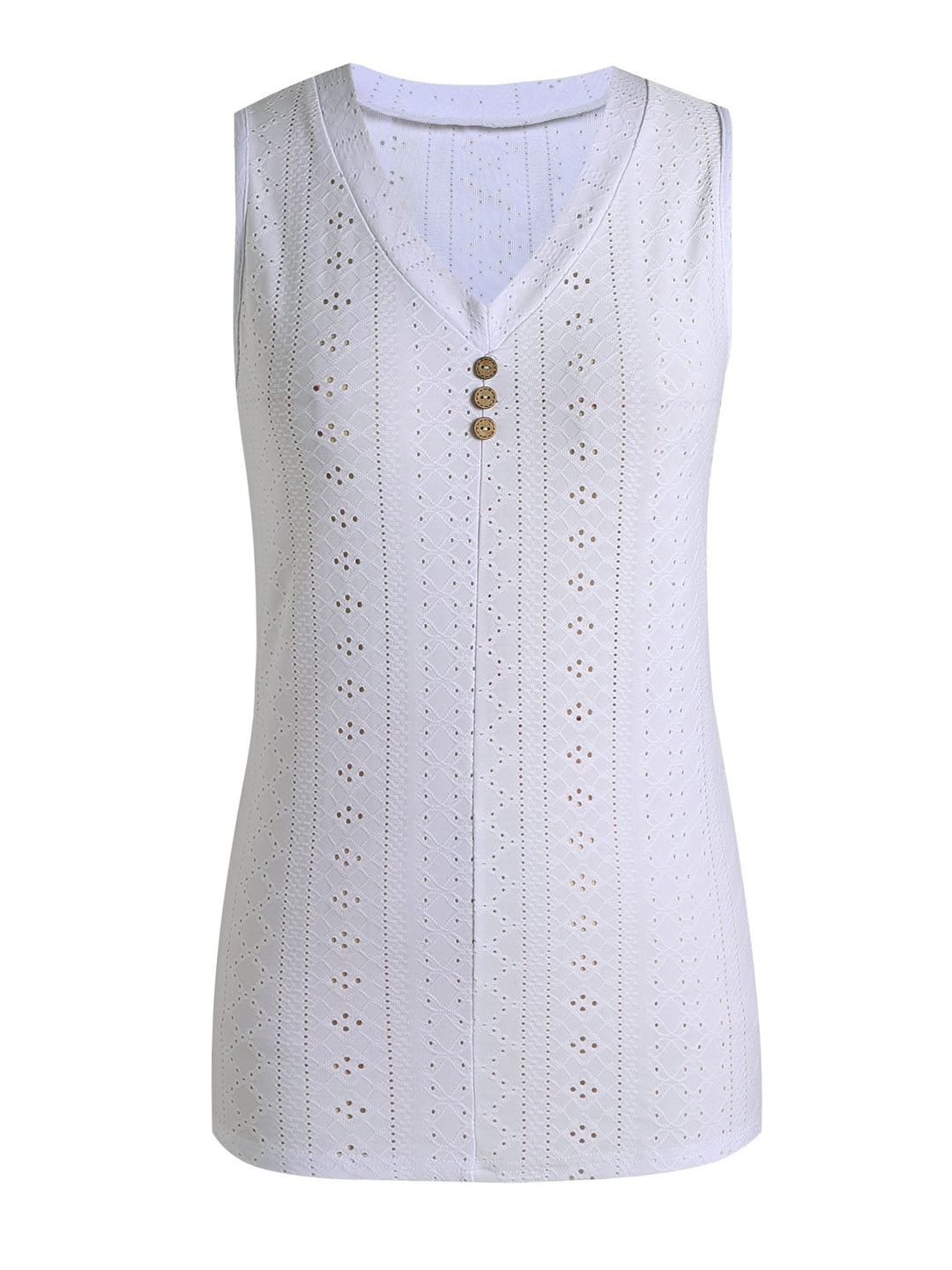 Juniper | Eyelet Sleeveless Tank Top