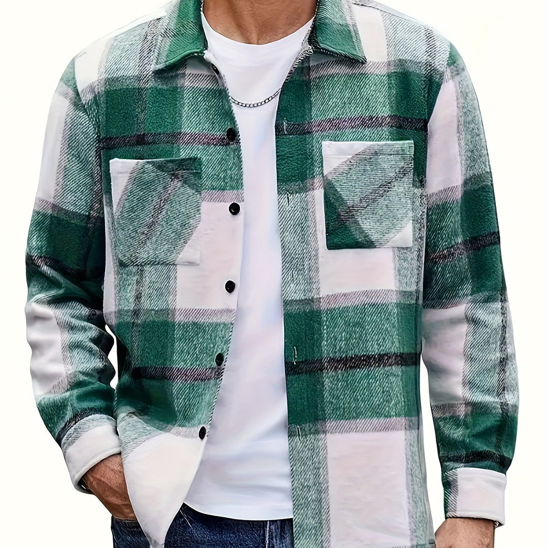 Elias | Rugged Plaid Shirt Jacket