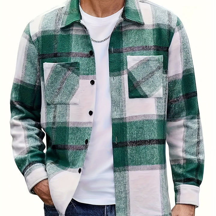 Elias | Rugged Plaid Shirt Jacket