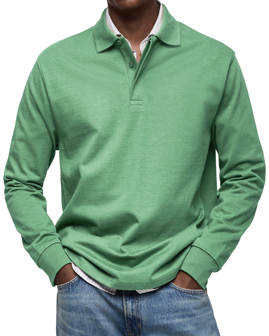 Tony | Long Sleeve Casual Polo
