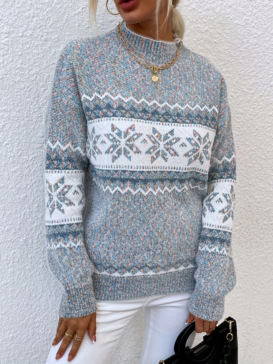 Heidi | Cozy Christmas Snowflake Sweater
