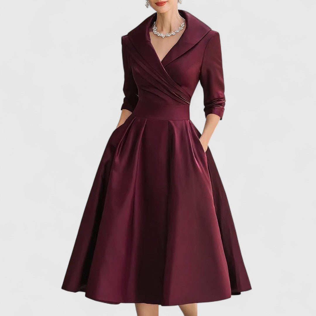 Ashley | Elegant Silhouette Midi Dress