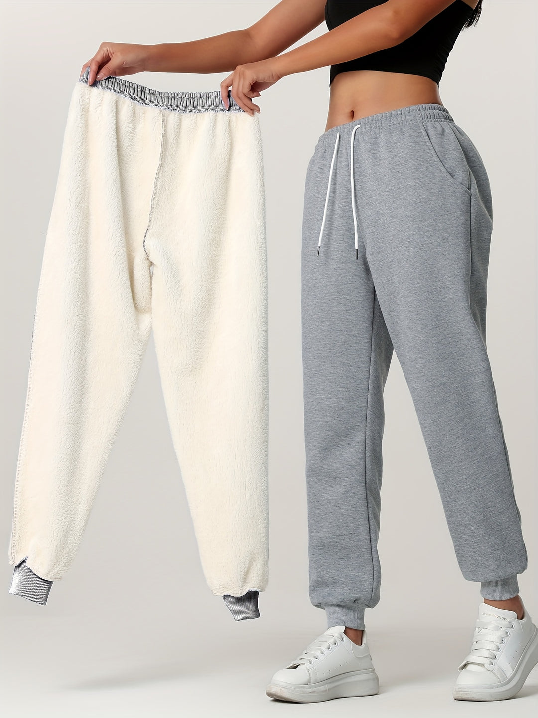 Heather | Cozy Cuffed Lounge Joggers