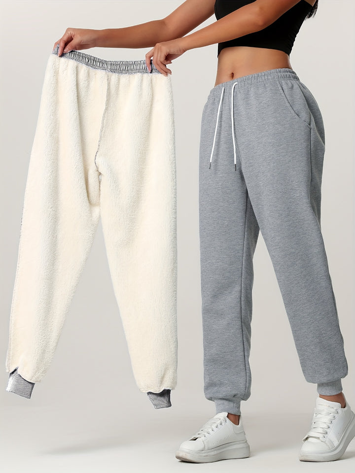 Heather | Cozy Cuffed Lounge Joggers