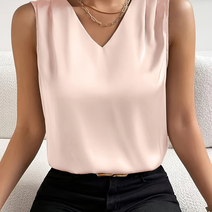 Sloane | Sleeveless V-Neck Top