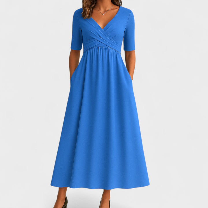 Maddison | Elegant Pleated Midi Dress