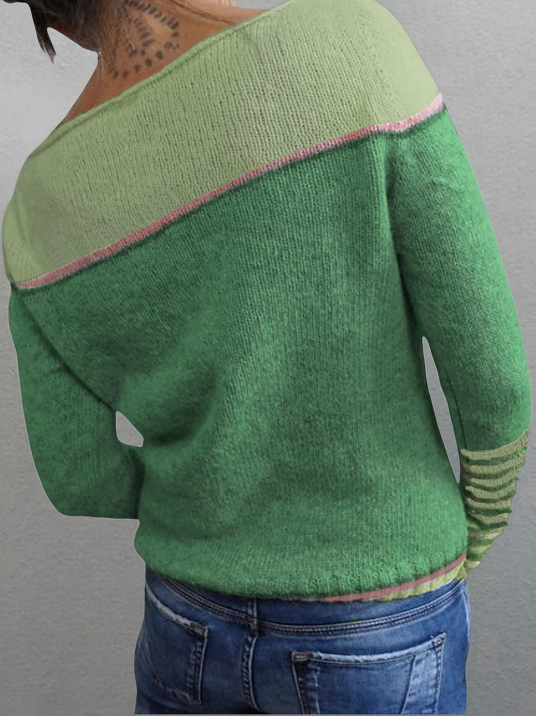 Sabine | Boat-Neck Color-Block Sweater