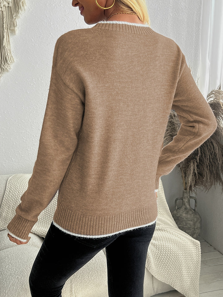 Noelle | Snowflake Jacquard Sweater