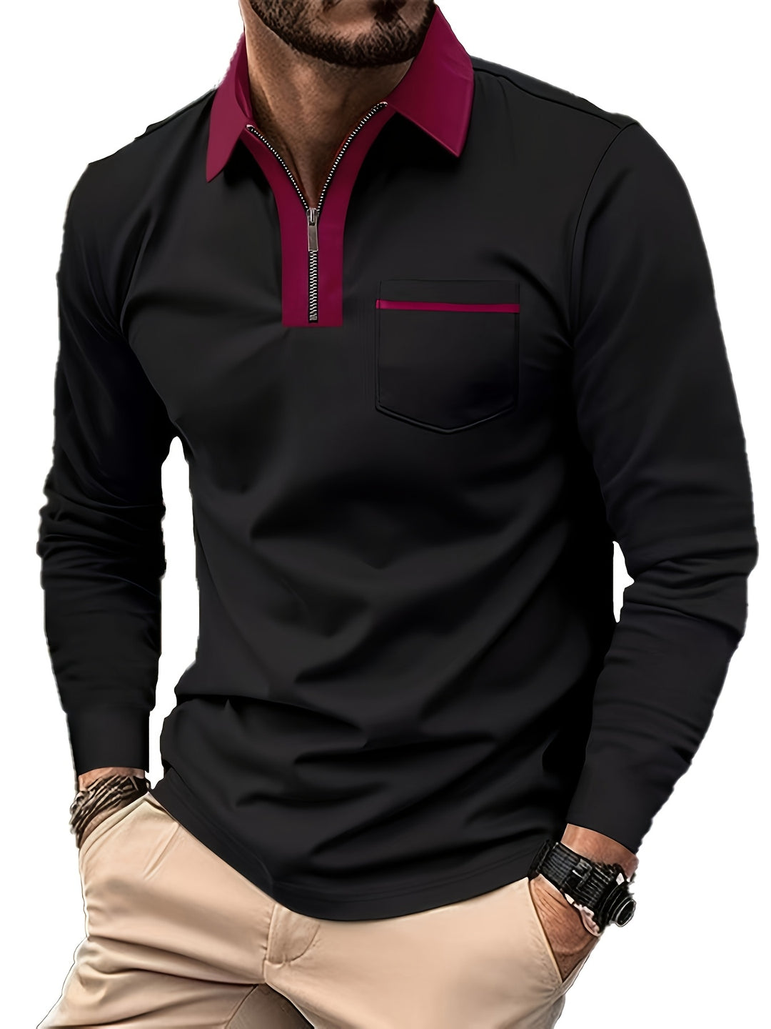Fletcher | Refined Zip-Collar Polo Shirt