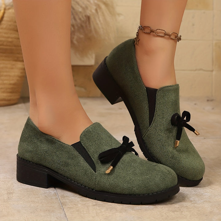 Odette | Bow-Detail Slip-On Loafers