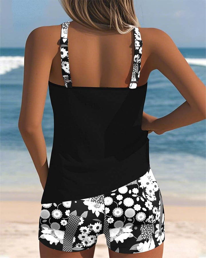 Stella | Classic Printed Swimsuit Set