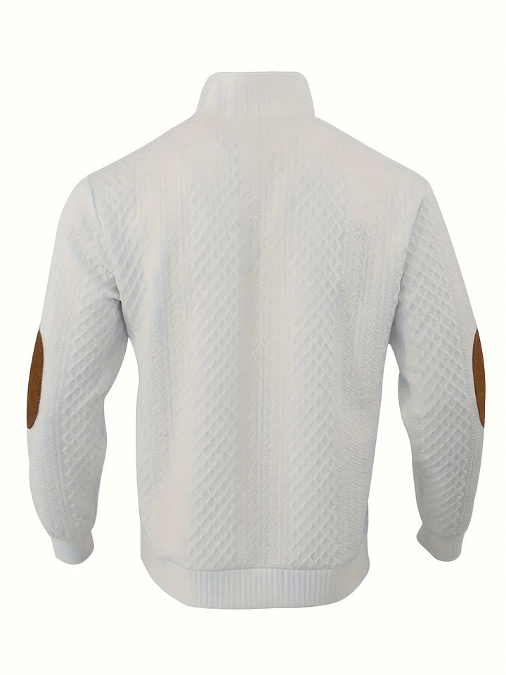 Rupert | Cable-Knit Stand Collar Sweater