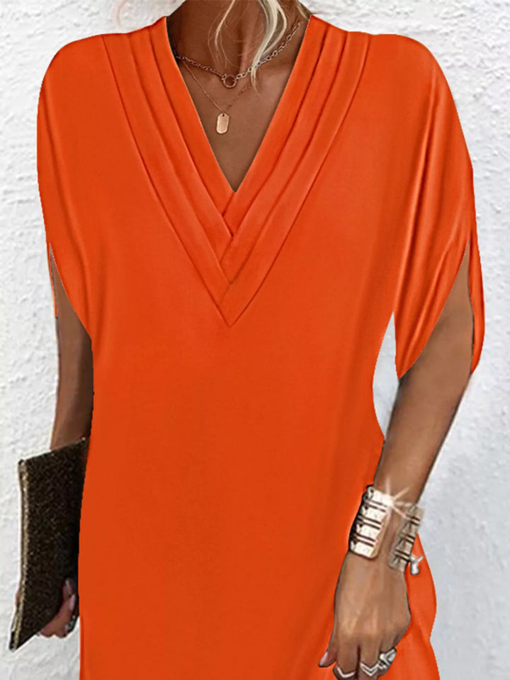 Emery | Classic V Neck Mini Dress