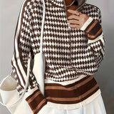 Antonia | Zip-Front Patterned Cardigan