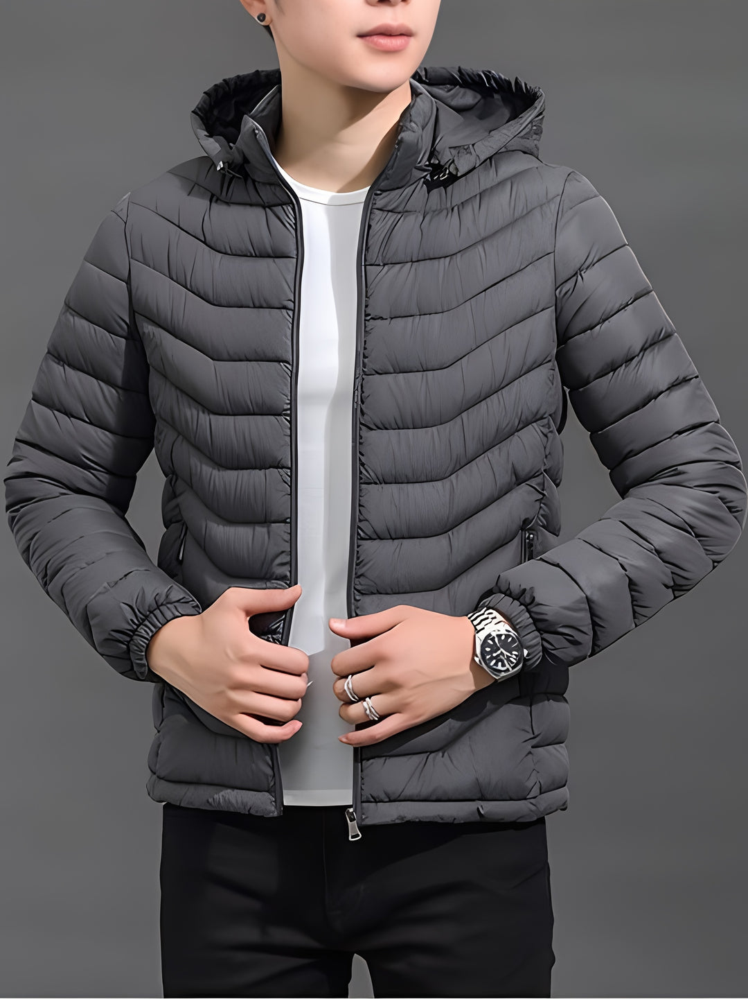 Silas | Hooded Quilted Puffer Jacket