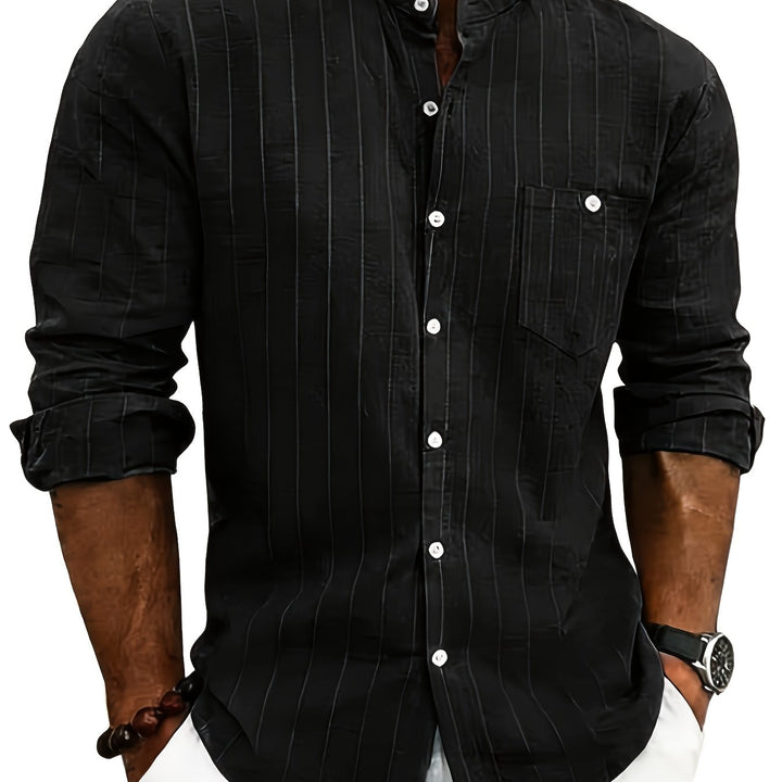 Callum | Refined Striped Button-Up Shirt