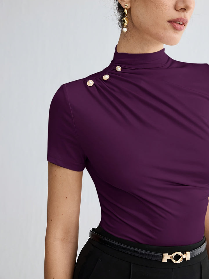 Larissa | Refined Mock-Neck Top