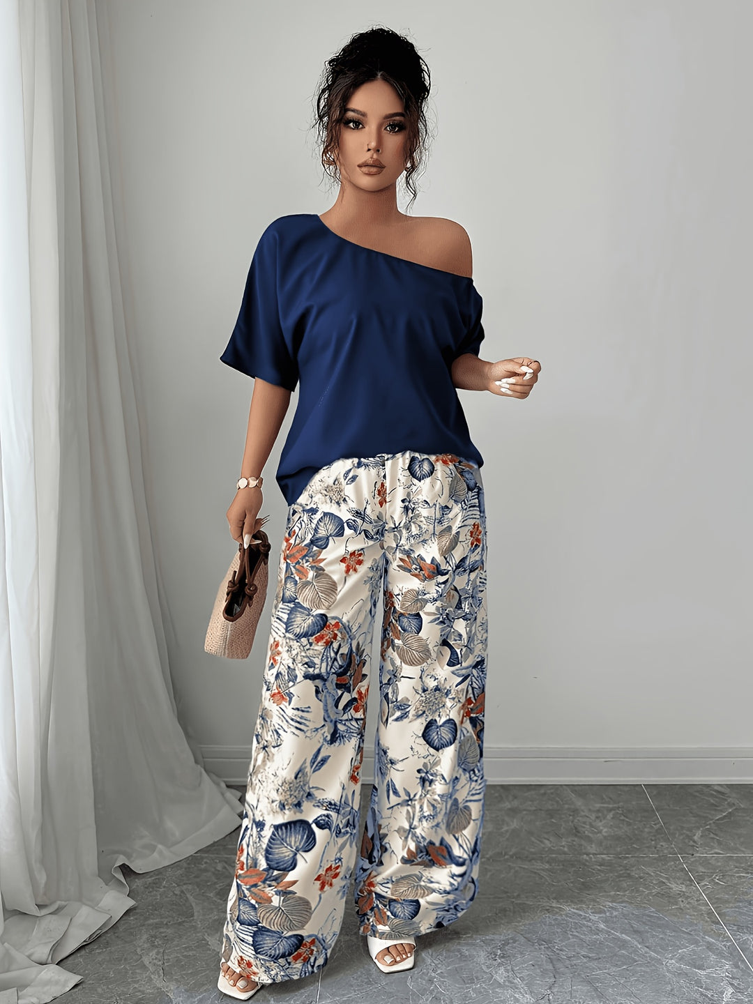 Rosabel | Off-Shoulder Floral Two-Piece Set