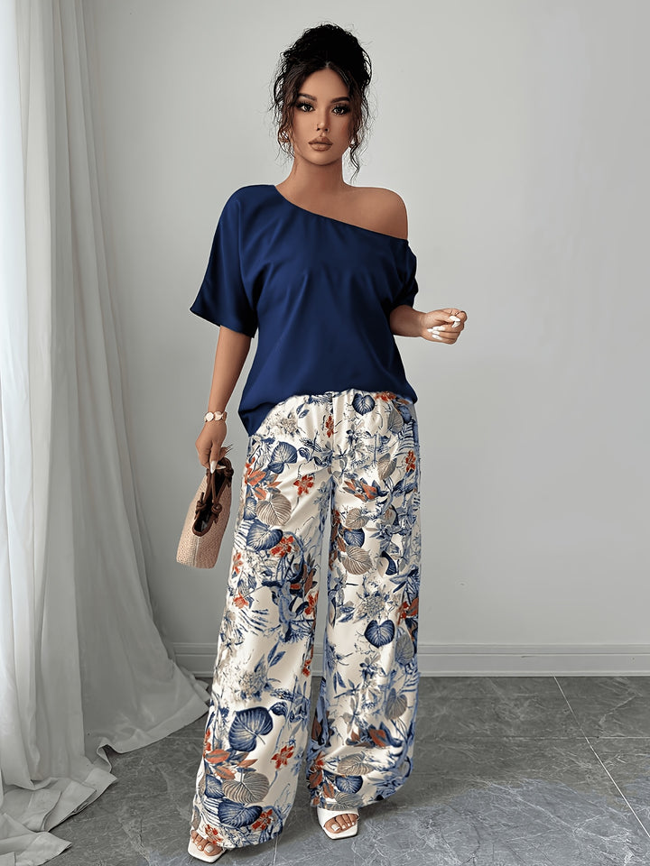 Rosabel | Off-Shoulder Floral Two-Piece Set