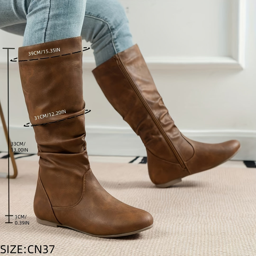 Bernadette | Slouchy Mid-Calf Boots