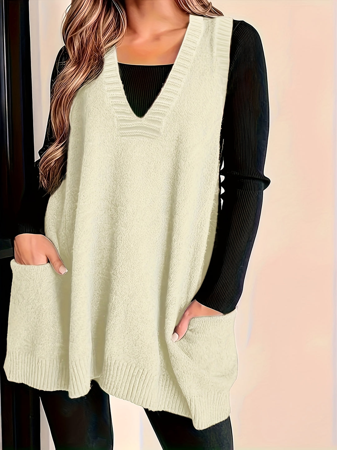 Iris | Relaxed V-Neck Vest