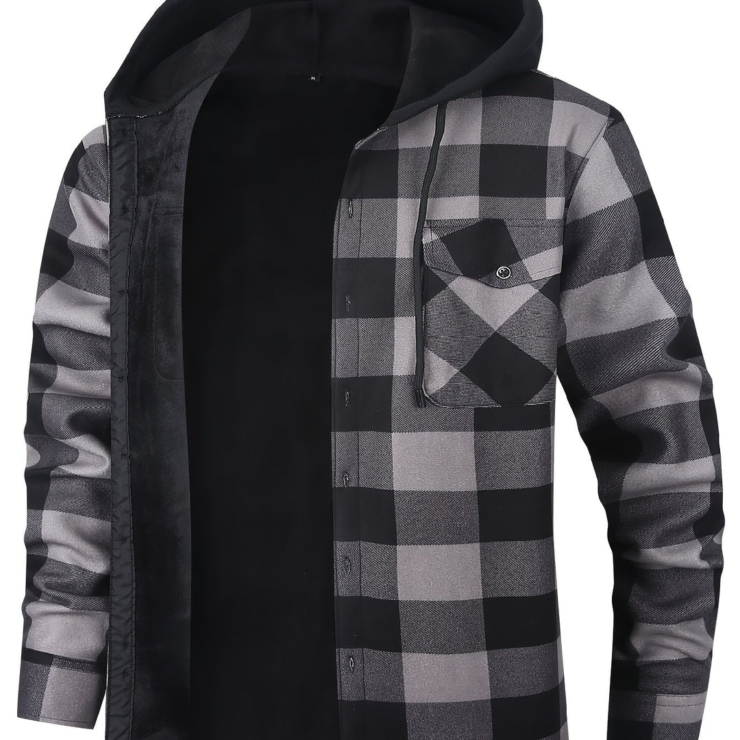 Clayton | Hooded Plaid Overshirt