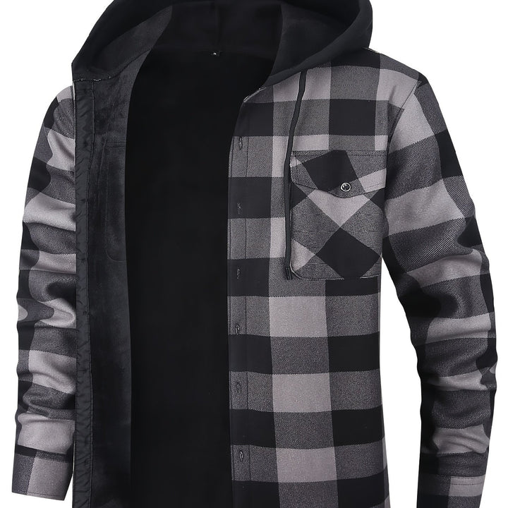 Clayton | Hooded Plaid Overshirt