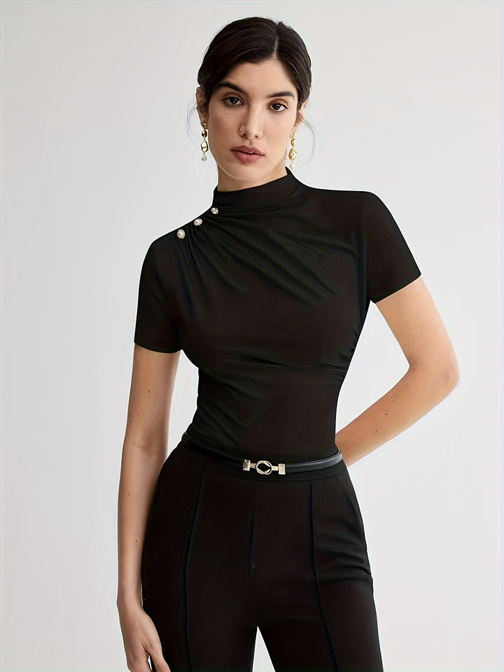 Larissa | Refined Mock-Neck Top