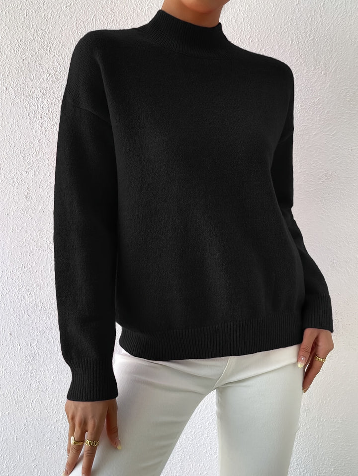 Annika | Refined Mock Neck Sweater