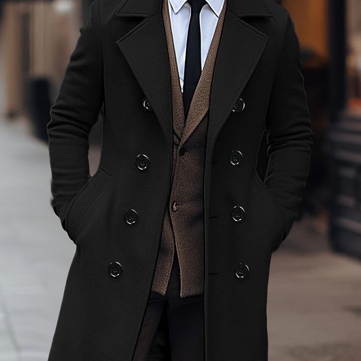 Reginald | Double-Breasted Tailored Overcoat