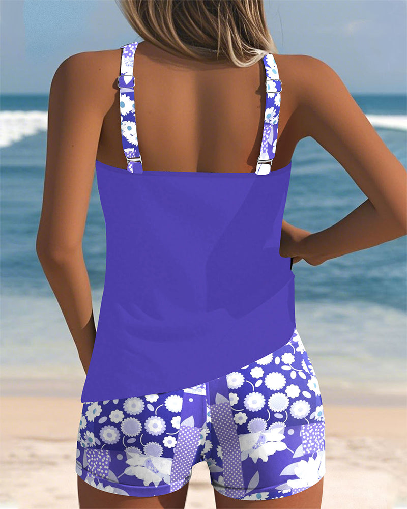 Stella | Classic Printed Swimsuit Set