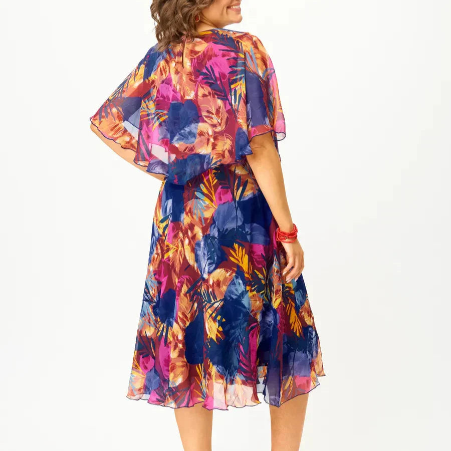 Eileen | Classic Floral Midi Dress