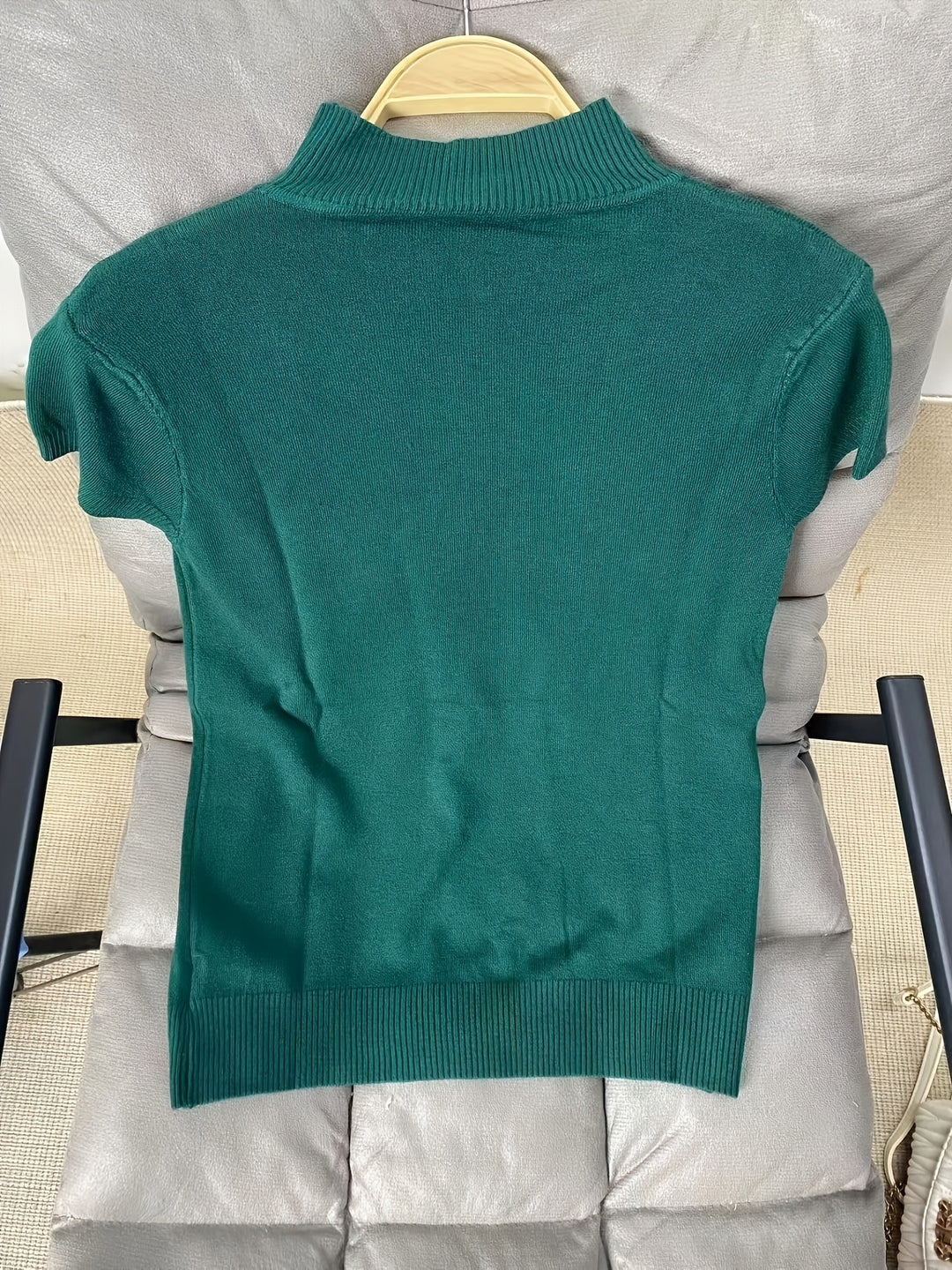 Rowan | Refined Mock-Neck Short Sleeve Top