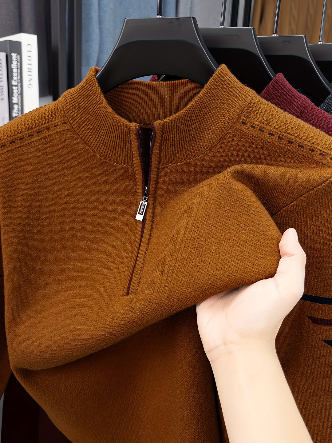 Emory | Quarter-Zip Knit Sweater