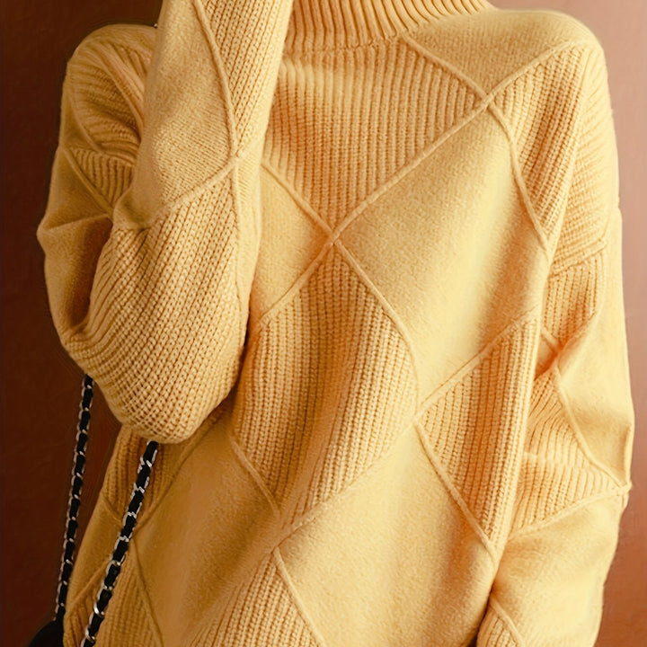 Maren | Textured Turtleneck Sweater