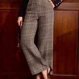 Thea | Tailored Checked Trousers